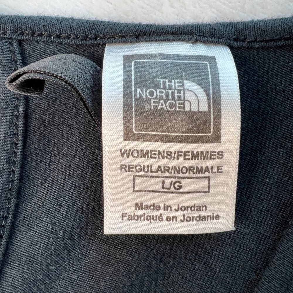 The North Face Black Sleeveless Dress L V-Neck Keyhole Back Tie Waist Hiking - Picture 2 of 11